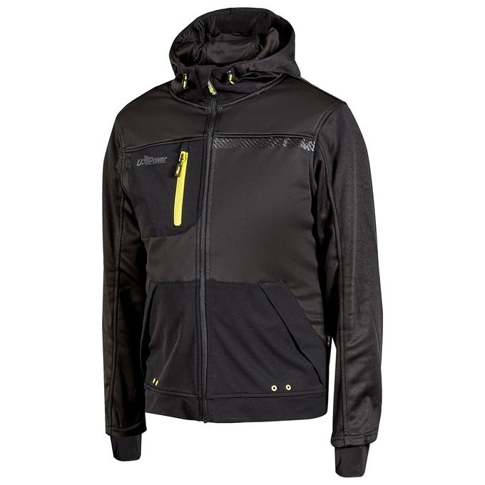 UPOWER Felpa Asphalt Black Carbon Modello Galaxy Taglia S