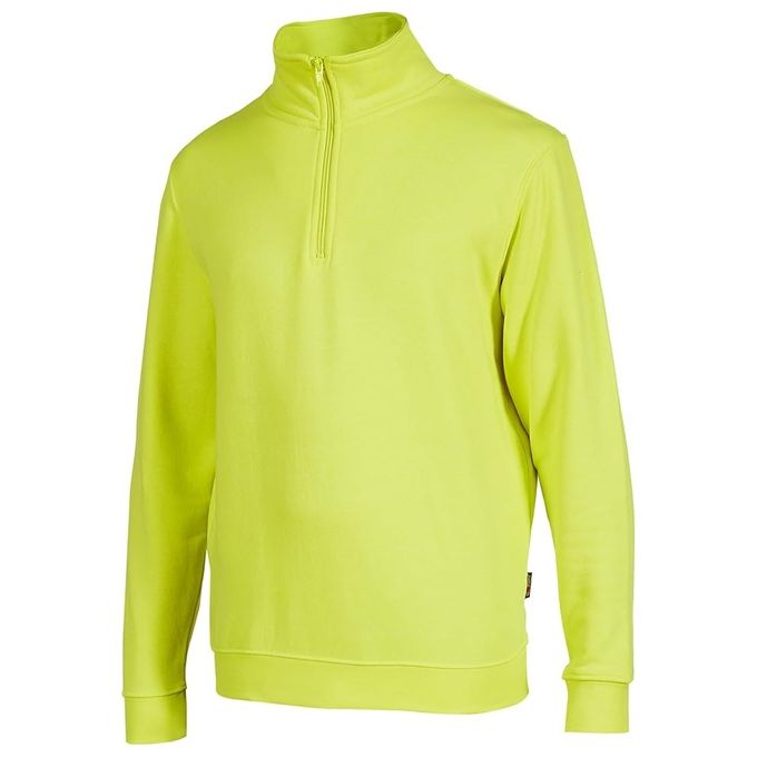Upower Felpa Zip Corta Giallo Fluo Taglia L Tautra