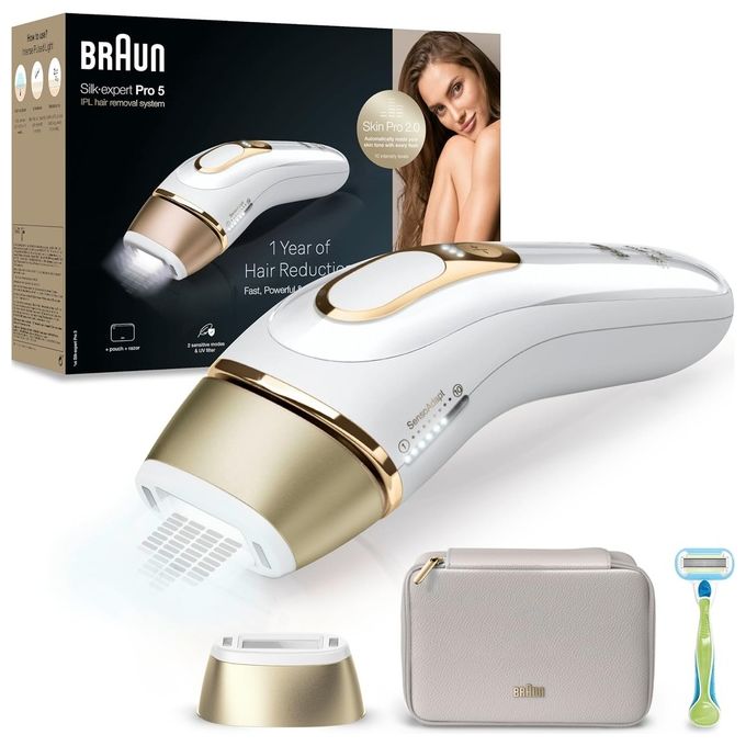 Braun PL5052 Epilatore Luce Pulsata 400.000 Impulsi 10 Livelli Intensita' 3 Modi di Utilizzo