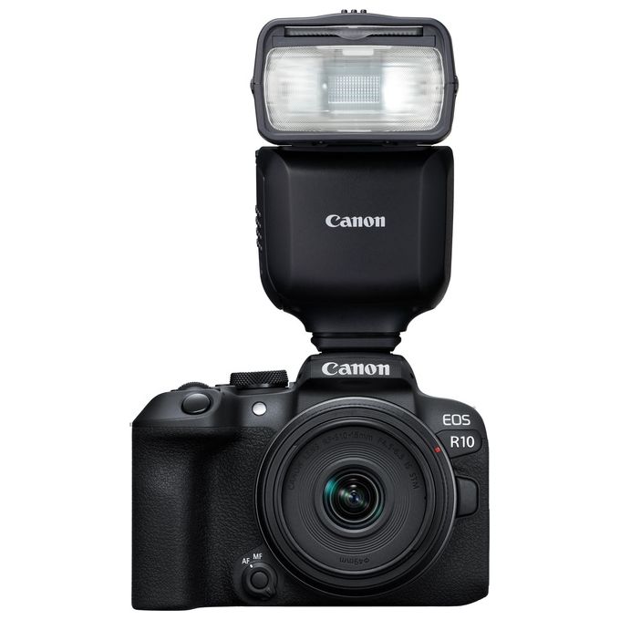 Canon 6579C002 Speedlite EL-10 Flash per Videocamera Numero Guida 40 Wireless Radio fino a 30 m Testa Orientabile 90° Verticale 330° Orizzontale Alimentazione 4 Stilo AA colore Nero
