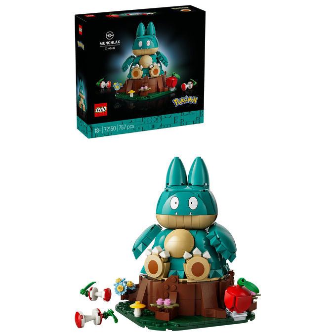 Lego 72150 Set da Costruzione Pokémon Munchlax 757 Pezzi Altezza 18 cm colore Multicolore