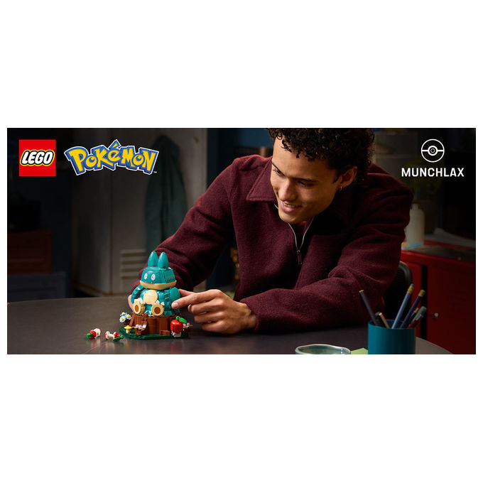 Lego 72150 Set da Costruzione Pokémon Munchlax 757 Pezzi Altezza 18 cm colore Multicolore