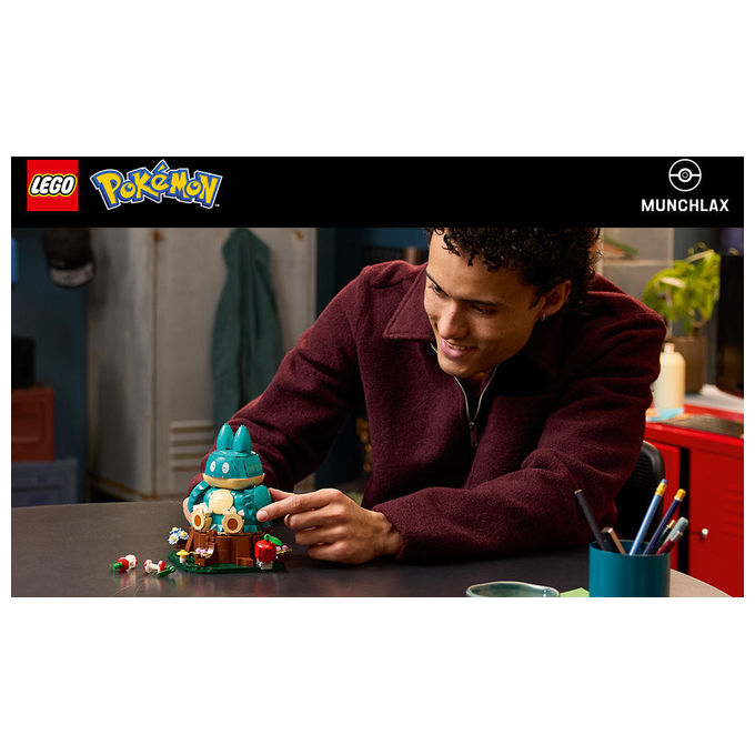 Lego 72150 Set da Costruzione Pokémon Munchlax 757 Pezzi Altezza 18 cm colore Multicolore