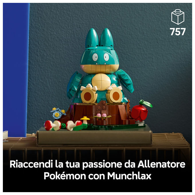 Lego 72150 Set da Costruzione Pokémon Munchlax 757 Pezzi Altezza 18 cm colore Multicolore