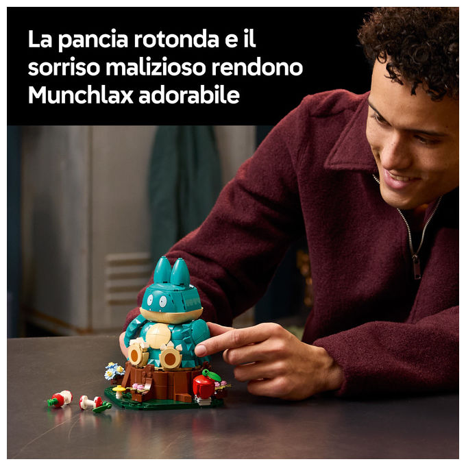 Lego 72150 Set da Costruzione Pokémon Munchlax 757 Pezzi Altezza 18 cm colore Multicolore