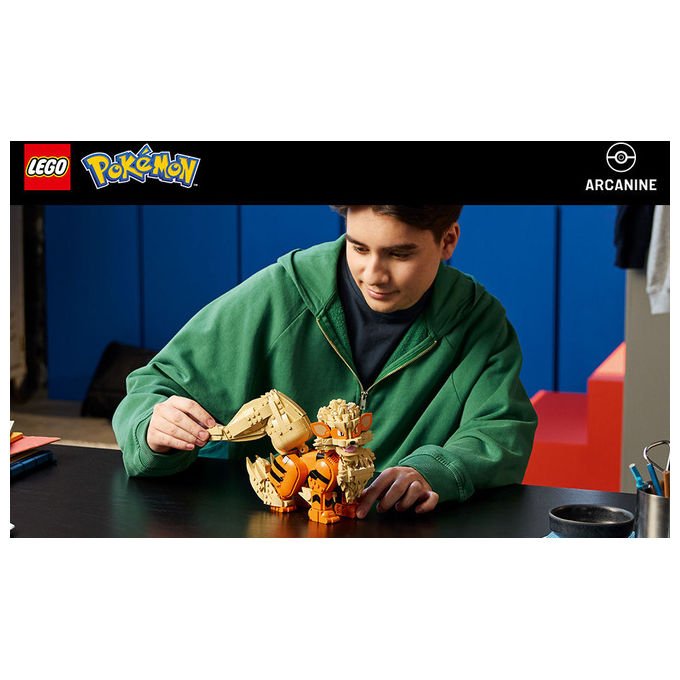Lego 72160 Pokémon Set di costruzione Arcanine 1190 pezzi per adulti collezionisti e appassionati di videogiochi colore Multicolore