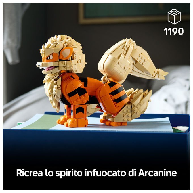 Lego 72160 Pokémon Set di costruzione Arcanine 1190 pezzi per adulti collezionisti e appassionati di videogiochi colore Multicolore