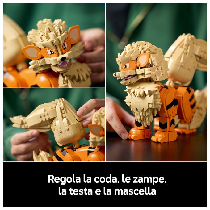 Lego 72160 Pokémon Set di costruzione Arcanine 1190 pezzi per adulti collezionisti e appassionati di videogiochi colore Multicolore