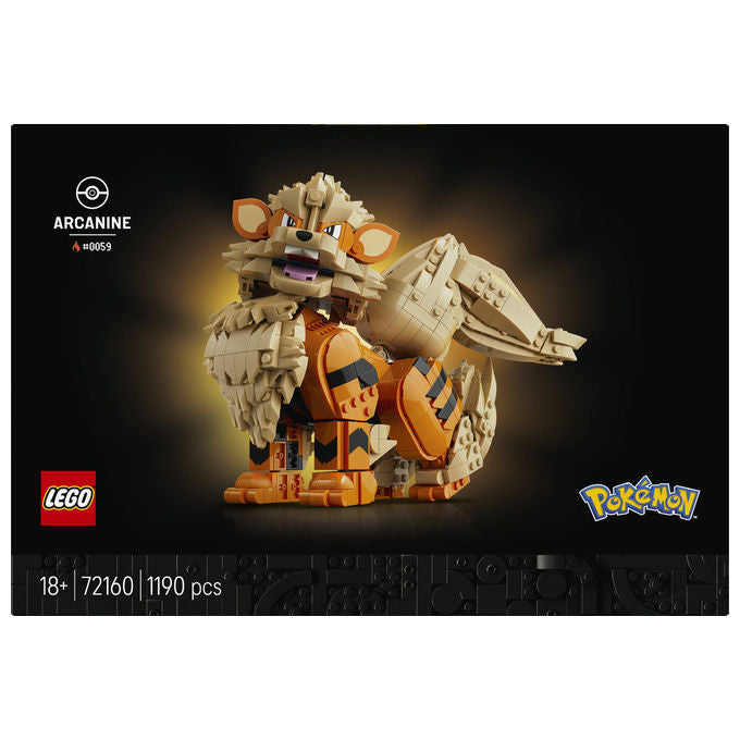 Lego 72160 Pokémon Set di costruzione Arcanine 1190 pezzi per adulti collezionisti e appassionati di videogiochi colore Multicolore