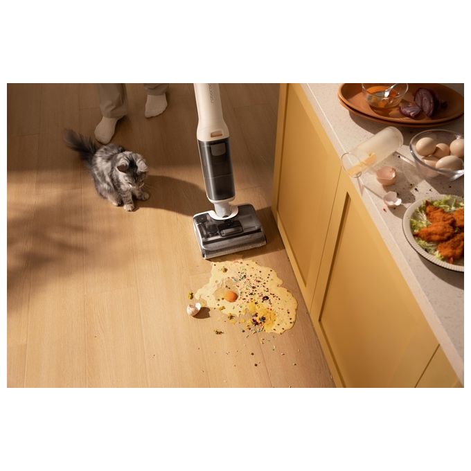 Roborock WD5M7B012-00 F25 RT Lavapavimenti per Umido e Secco 20000 Pa Autopulizia con Asciugatura a 90°C Zero Grovigli Serbatoi Separati colore Bianco