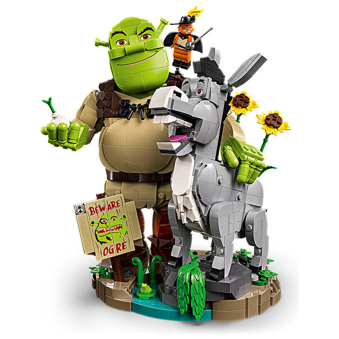 Lego 72423 Kit di Costruzione Shrek Ciuchino e Gatto con gli Stivali 1403 pezzi colore Multicolore