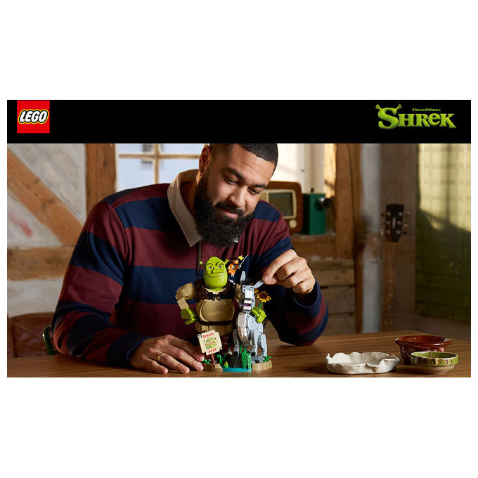 Lego 72423 Kit di Costruzione Shrek Ciuchino e Gatto con gli Stivali 1403 pezzi colore Multicolore