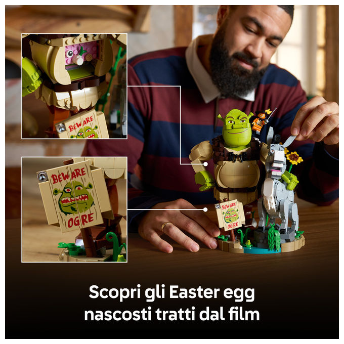 Lego 72423 Kit di Costruzione Shrek Ciuchino e Gatto con gli Stivali 1403 pezzi colore Multicolore