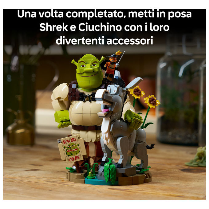 Lego 72423 Kit di Costruzione Shrek Ciuchino e Gatto con gli Stivali 1403 pezzi colore Multicolore