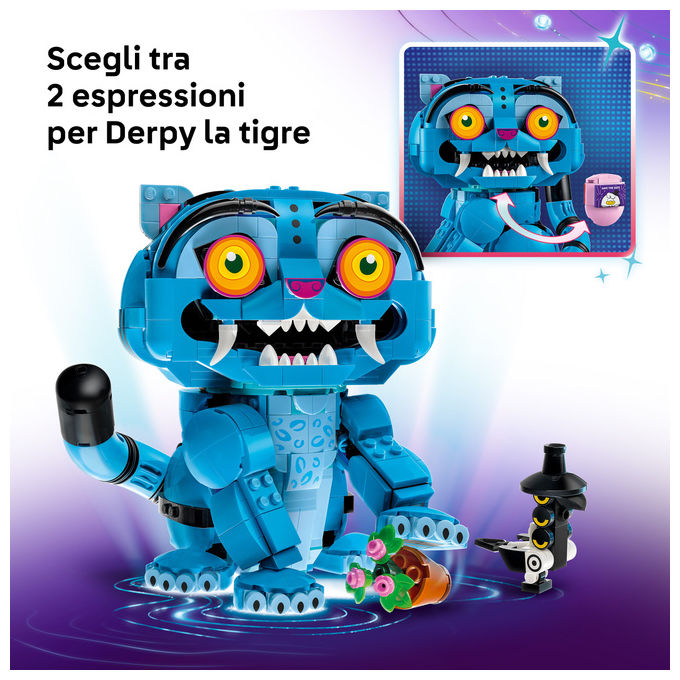 Lego 72537 KPop Demon Hunters Set da Costruzione con Derpy la Tigre e Sussie la Gazza 825 Pezzi colore Multicolore