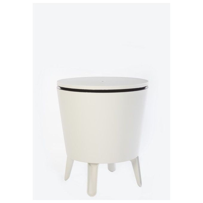 Keter 238028 Cool Bar Tavolino Portaghiaccio da Esterno 30 Lt doppia parete portata 50 Kg colore Bianco
