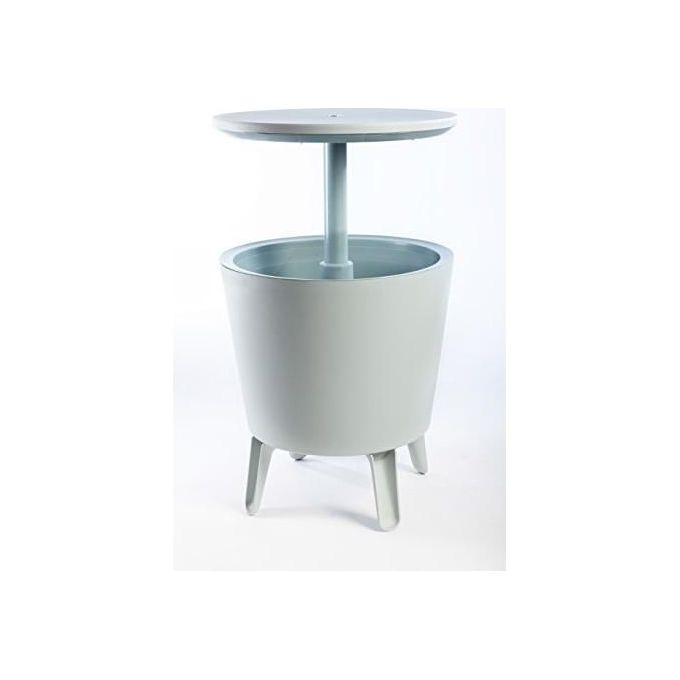Keter 238028 Cool Bar Tavolino Portaghiaccio da Esterno 30 Lt doppia parete portata 50 Kg colore Bianco
