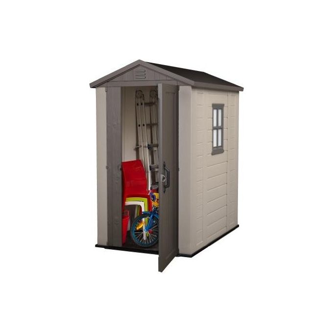 Keter Casetta da Giardino Factor 4X6 in Resina 129,5x188,5x216,5h Beige