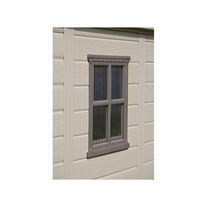 Keter Casetta da Giardino Factor 4X6 in Resina 129,5x188,5x216,5h Beige