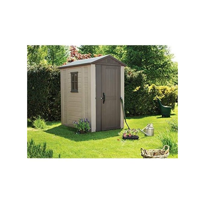 Keter Casetta da Giardino Factor 4X6 in Resina 129,5x188,5x216,5h Beige