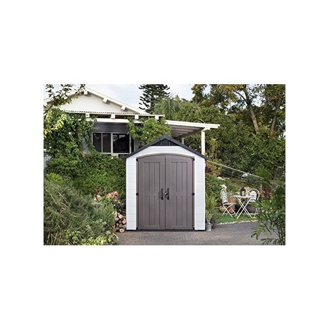 Keter Casetta da Giardino Monfort 757 in Resina 228x223x252h Grigio Marrone