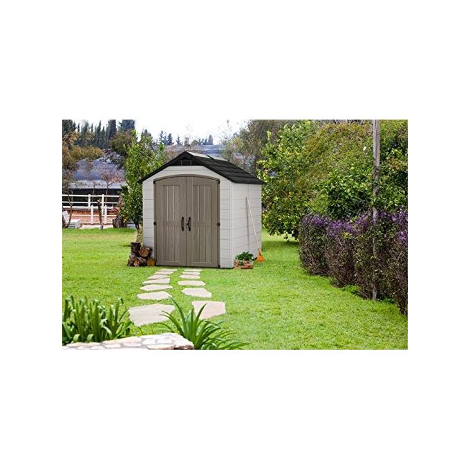 Keter Casetta da Giardino Monfort 759 in Resina 228x287x252h Grigio Marrone