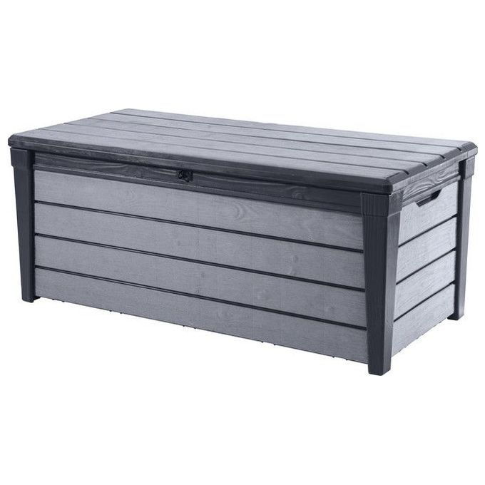 Keter Baule Da Giardino Brushwood In Resina 454 Litri Dimensioni 145x69 7x60 3H Grafite