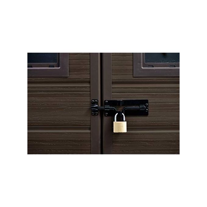 Keter Casetta da Giardino Box Portattrezzi da esterno SCALA 6X5 DD in resina 185x152x226h noce