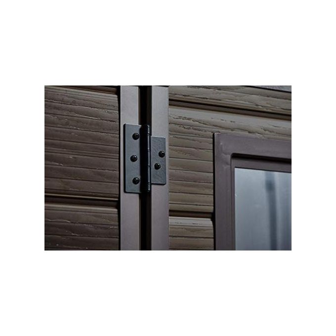 Keter Casetta da Giardino Box Portattrezzi da esterno SCALA 6X5 DD in resina 185x152x226h noce