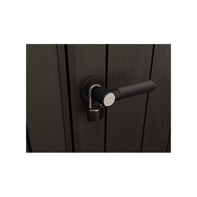 Keter 17203426 Artisan 7x7 Casetta da Giardino in Resina Duotech 4,7 m² 214x218x226 cm carico neve 200 Kg-m² colore Grigio