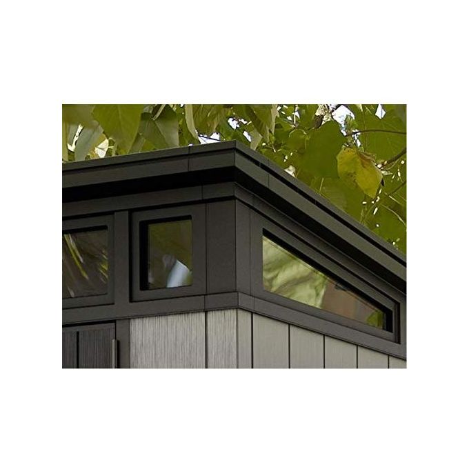 Keter 17203426 Artisan 7x7 Casetta da Giardino in Resina Duotech 4,7 m² 214x218x226 cm carico neve 200 Kg-m² colore Grigio