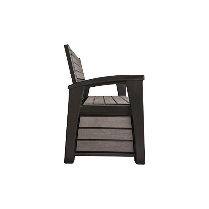 Keter cassapanca hudson bench in resina 132,7x63,5x89,5h capacita' 227 litri colore grafite