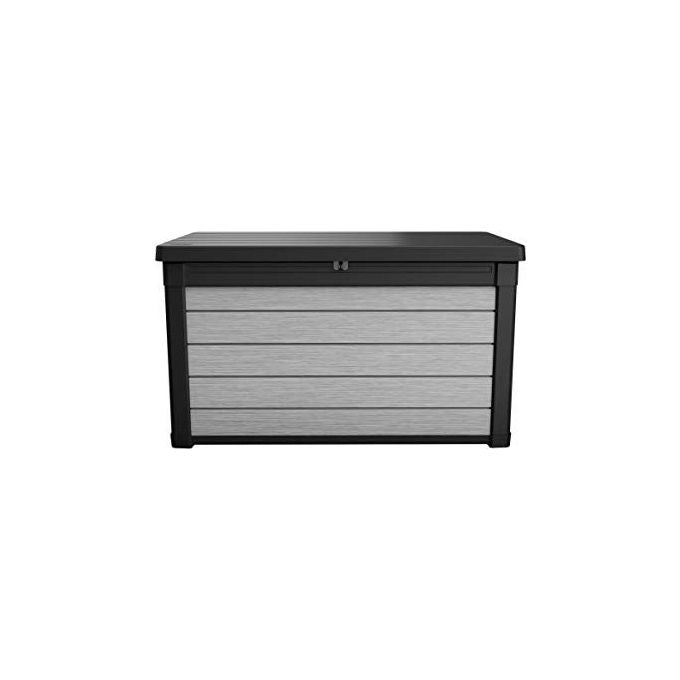 Keter Baule Da Giardino Denali In Resina 122,9X62,1X70,6H 380 Litri Grigio Design Elegante e Resistente per Esterni