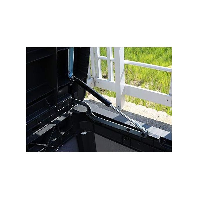 Keter Baule Da Giardino Denali In Resina 122,9X62,1X70,6H 380 Litri Grigio Design Elegante e Resistente per Esterni