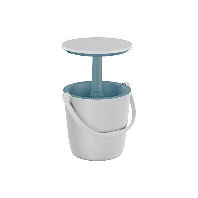 Keter GO BAR Tavolino Portatile Portaghiaccio White-Ocean Cm. 38X38X37,5H 16 Lt