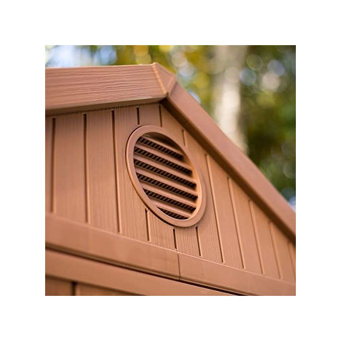 Keter Casetta Da Giardino In Resina Darwin 6x8 Marrone 190x244x221