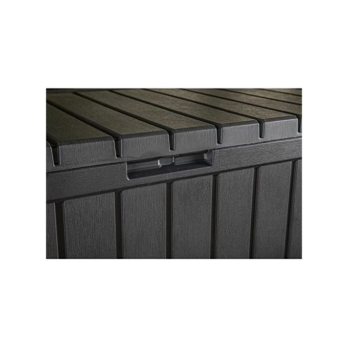 Keter Baule Grafite 350 Litri In Resina Con Ruote Ideale Per Giardino E Esterni Dimensioni 128X53 6X59H Cm Multiuso E Resistente