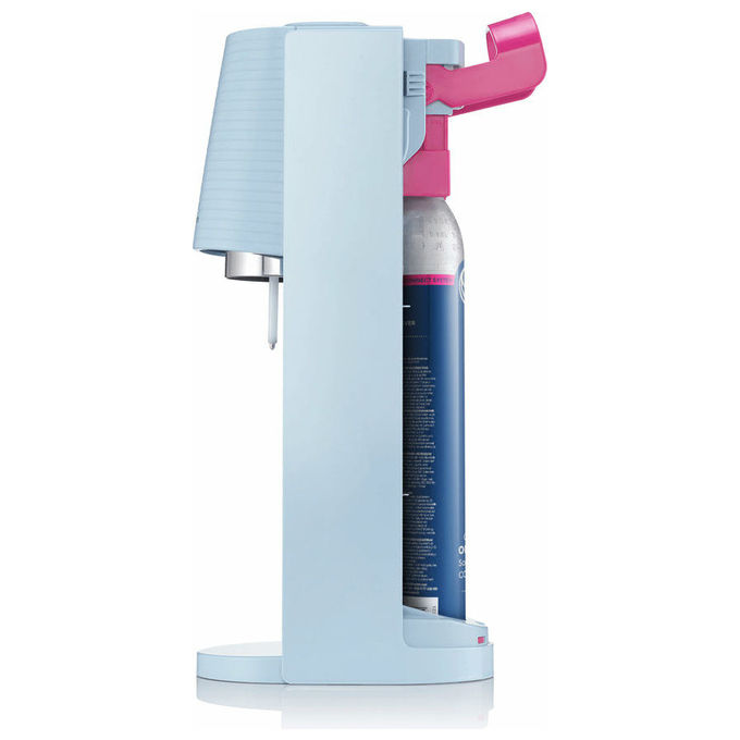 Sodastream 7290113764262 Terra Gasatore per Acqua Frizzante con Cilindro CO2 e Bottiglia 1L Lavabile in Lavastoviglie colore Azzurro