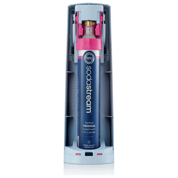 Sodastream 7290113764262 Terra Gasatore per Acqua Frizzante con Cilindro CO2 e Bottiglia 1L Lavabile in Lavastoviglie colore Azzurro