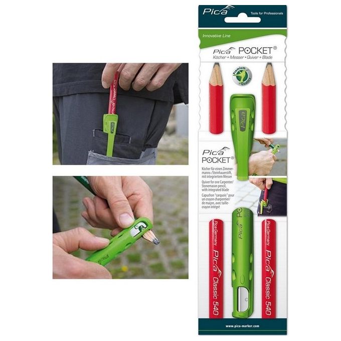 Pica Marker Pica Pocket Blister Verde