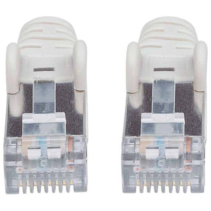 Intellinet 733298 15m Cat6 SFTP cavo di rete S-FTP (S-STP) RJ-45 maschio a RJ-45 maschio placcatura oro cavo in rame AWG 28-7 LSZH colore Grigio