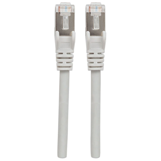 Intellinet 733298 15m Cat6 SFTP cavo di rete S-FTP (S-STP) RJ-45 maschio a RJ-45 maschio placcatura oro cavo in rame AWG 28-7 LSZH colore Grigio