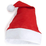 DomoDomo ROT-WEISS 30X0X40[CM] Cappello di Babbo Natale soffice in peluche di poliestere 40 x 30 cm colore Rosso e Bianco