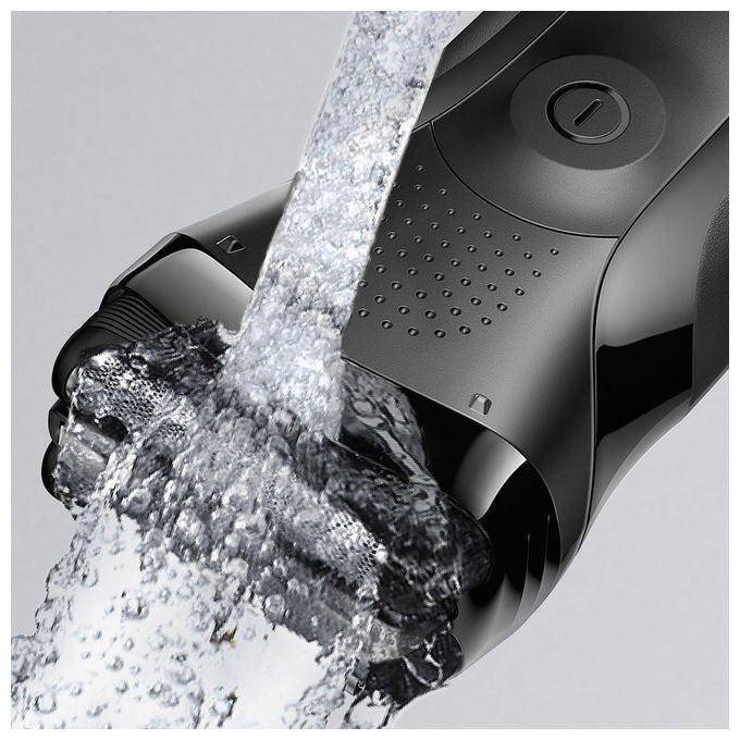 Braun 735742 Series 3 Rasoio elettrico Rotazione Bagnato e Secco 3 testine autonomia 30 min colore Nero
