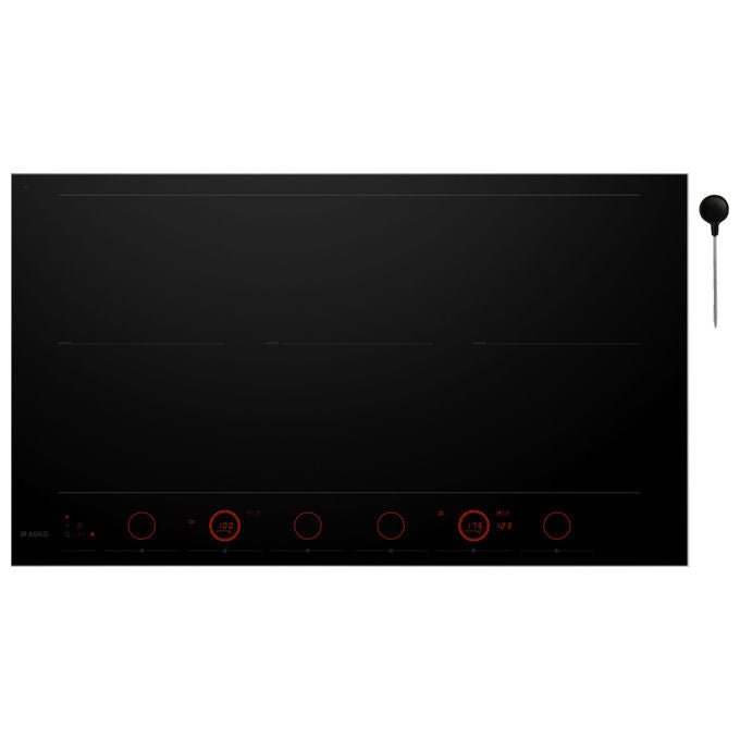 Asko, Piano Cottura a Induzione, 90 cm, Celsius°Cooking, 6 Zone, Vetro Nero