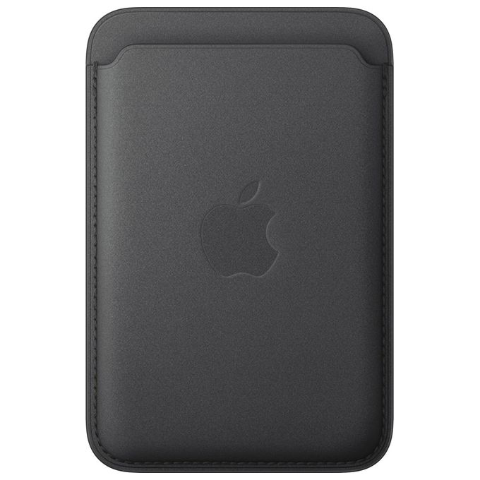 Apple MK9L4ZM-A Portafoglio MagSafe in tessuto FineWoven per iPhone compatibile con funzione Dov'e' colore Nero