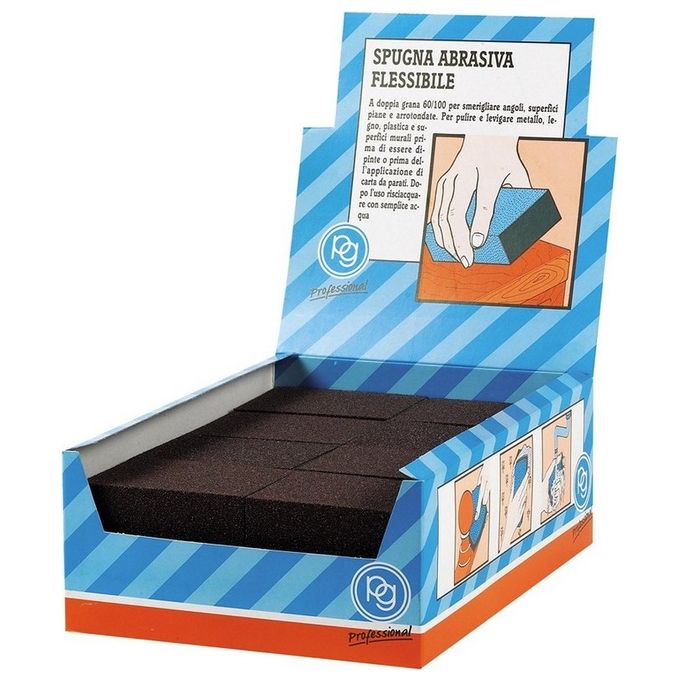 Poggi 24 Spugne Abrasive Per Legno Espositore Self Service