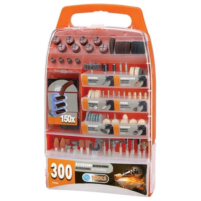Poggi Kit 300 Accessori Con Mini Trapano
