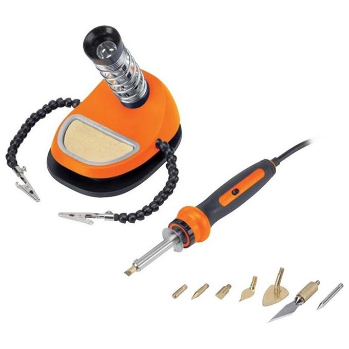 Poggi Kit Pirografo-Saldatore 15-30W Strumento Professionale per Incisione e Saldatura Versatile e Potente