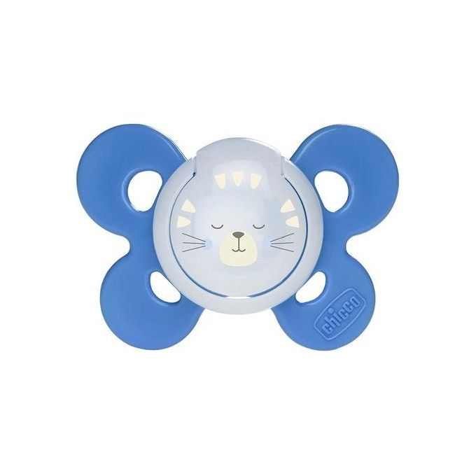 Chicco Physio Comfort Night Succhietto in Silicone 2 Pezzi Bimbo 16-36 Mesi Luminescente